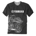 thumbnail image 2 of Ropa de equipo de carreras de verano, camisetas Yamaha, ropa para hombre y mujer, camisetas de manga corta con cuello redondo, camisetas ligeras y suaves de secado rápido, 2 of 4