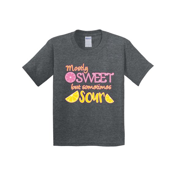 Inktastic Mostly Sweet, but Somtimes Sour Pink and Yellow Lemons Youth T-Shirt