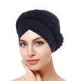 thumbnail image 4 of Miaocao African Women Turban Caps Beanie Twist Headscarf Pre Tied Double Braid Headwrap Hat, 4 of 8