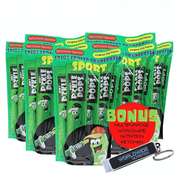 Bobs Pickle Pops Original Dill Keto Electrolytes Freezer Pops for Pre