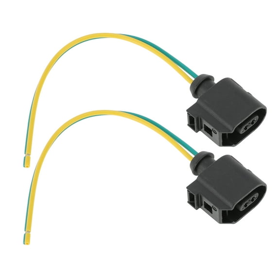 Unique Bargains Sensor Connector for Volkswagen Golf 2004-2017 for Audi A4 2011-2012 2 Pin ABS Sensor Pigtail/Socket 6E0973702 Multi-Purpose Pigtail Wiring 2 PCS