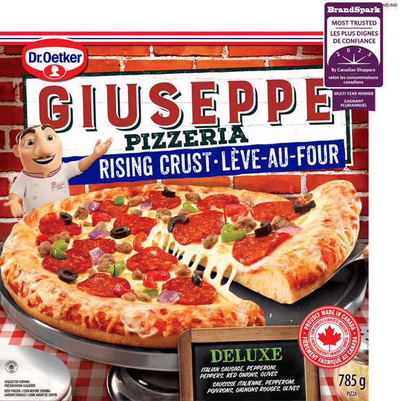 Dr. Oetker Giuseppe Pizzeria Rising Crust Deluxe Pizza, 785 g