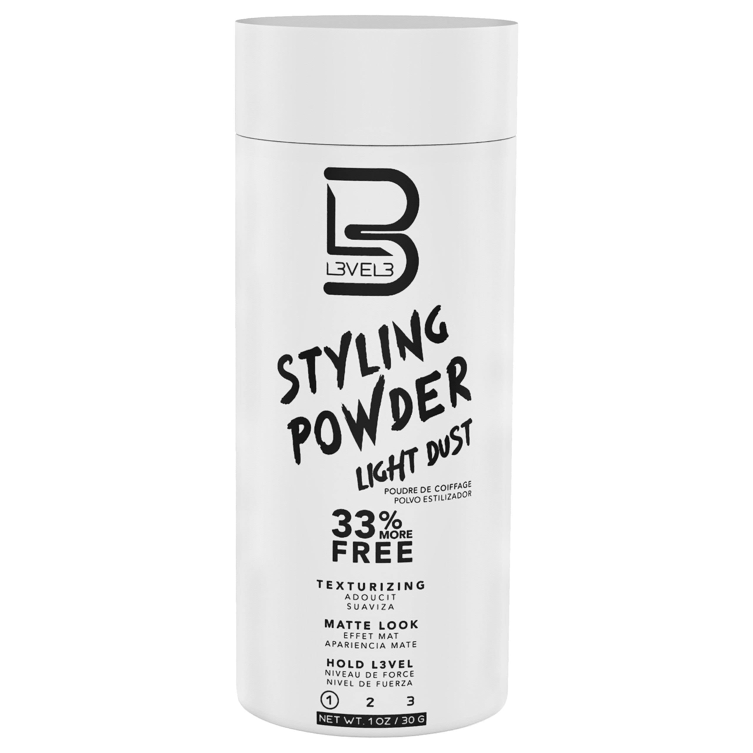 L3VEL3, Light Hold Styling Powder, Volumizing Texture Texturizing
