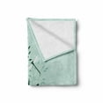 thumbnail image 2 of Dragonfly Soft Flannel Fleece Throw Blanket, Wild Grass and Dragonflies in Exquisitely Growing Lawn Herb Bush Rural Pattern, Cozy Plush for Indoor and Outdoor Use, 70" x 90", Pale Green, by Ambesonne, 2 of 6