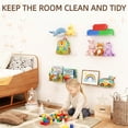 thumbnail image 4 of Floating Shelves for Wall Decor, 15" Extra Clear Acrylic Shelves Set of 4, Invisible Wall Mounted Display Shelving for Bedroom, Living Room, Kitchen, Bathroom, 4 of 10