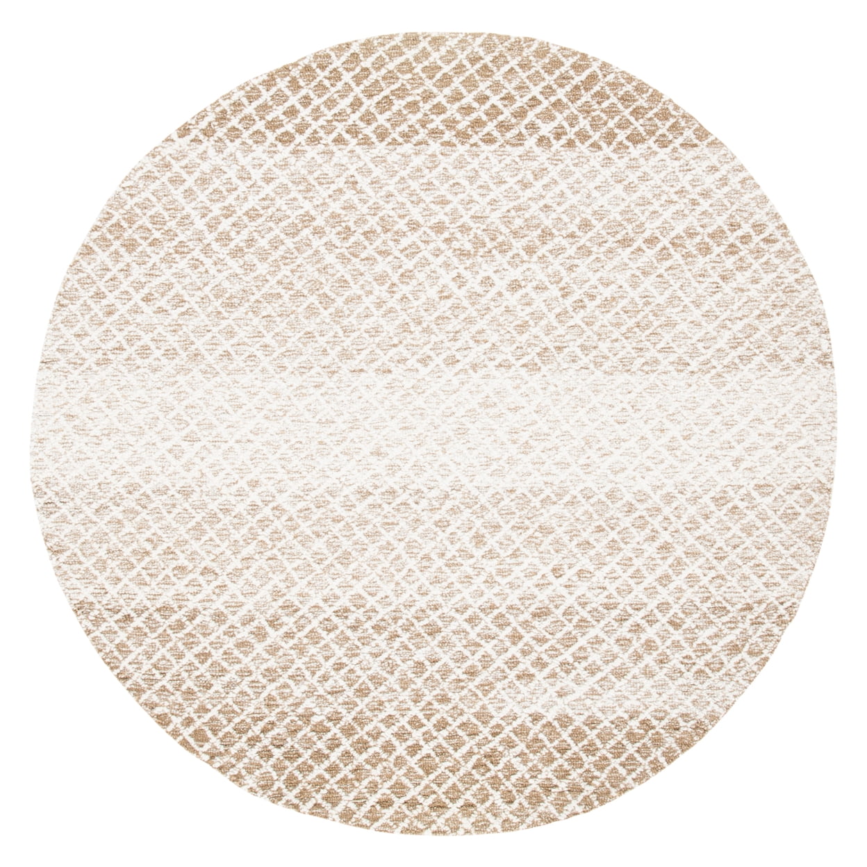 SAFAVIEH Micro-Loop Arnold Diamond Area Rug, Beige/Ivory, 4' x 6'