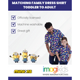 thumbnail image 5 of Despicable Me Minions Toddler Boys Matching Family Hawaiian Button Down Shirt Toddler to Big Kid, 5 of 5