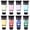 8 Pastel Colors, variant on AUREUO Non-Toxic 8-Color Glow Acrylic Paint Set, Fluorescent Pigments for Canvas, Wood, Rocks, and Crafts