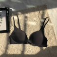 thumbnail image 2 of Visland 3/4 Cup Pads Wire Free Adjustable Shoulder Straps Lady Bra Seamless Push Up Thin Underwear, 2 of 3