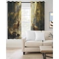 thumbnail image 2 of Golden Forest Deer Blackout Curtains, Light Blocking Print Window Curtains, Fantasy Vintage Nature Scenery Thermal Insulated Window Drapes for Living Room Kitchen Cafe 2 Panels, 55"W x 39"L, 2 of 9