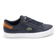 thumbnail image 4 of Lacoste Men's Powercourt 0121 1 Sma Leather Sneaker, Navy \ Orange,8.5 M US, 4 of 7