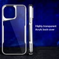 thumbnail image 5 of Plating Soft Rubber Border Phone Case For iPhone 11 12 13 14 15 Pro Max Plus Lens Protection High Transparent Back Plate Case, 5 of 5