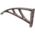 thumbnail image 1 of Luxshiny canopy for front door Canopy Bracket Coffee Plastic Steel 1Pcs Rain Protection, 1 of 7