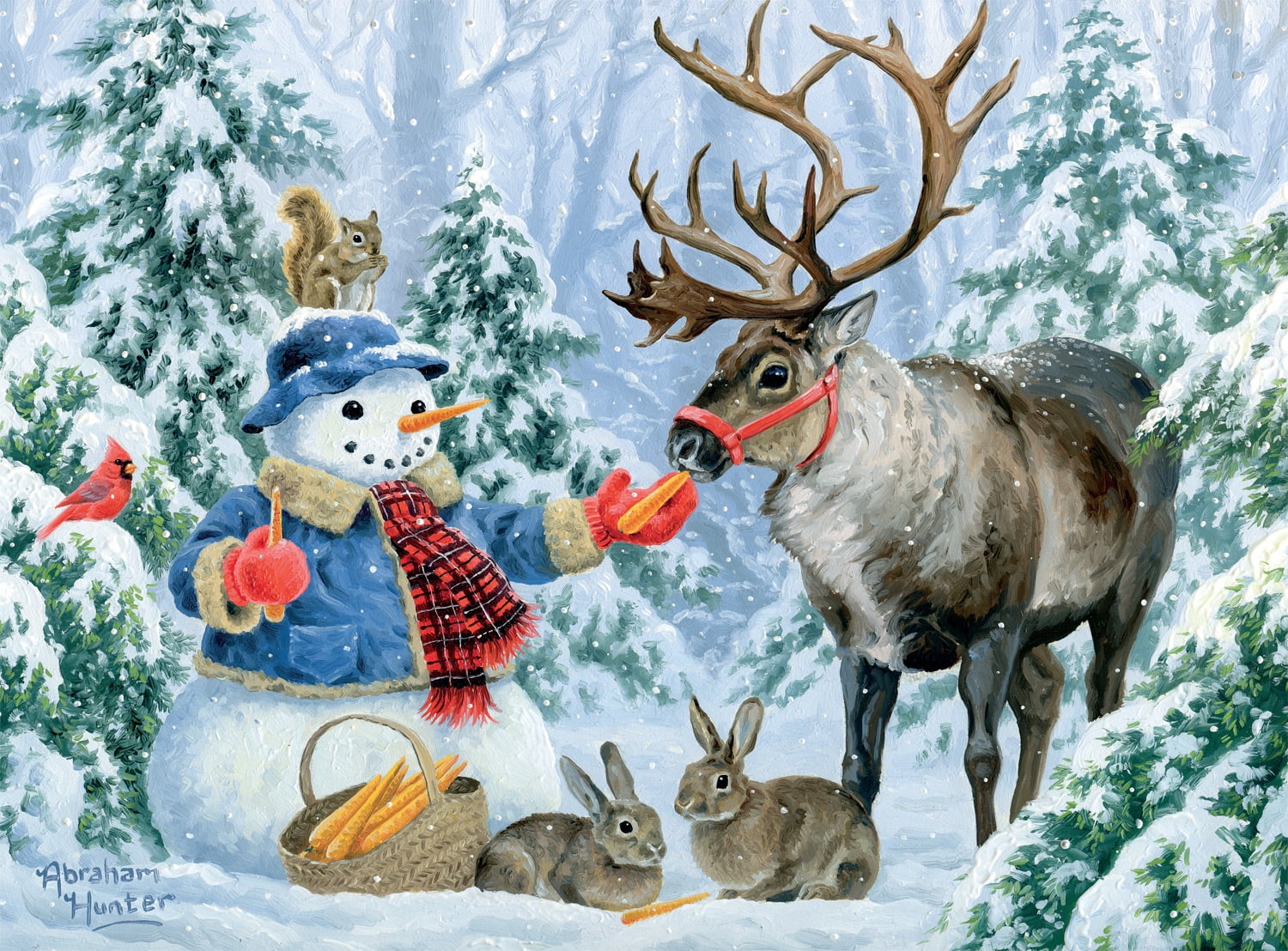 Buffalo Games Christmas Friends II 1000-Piece Interlocking Jigsaw Puzzle