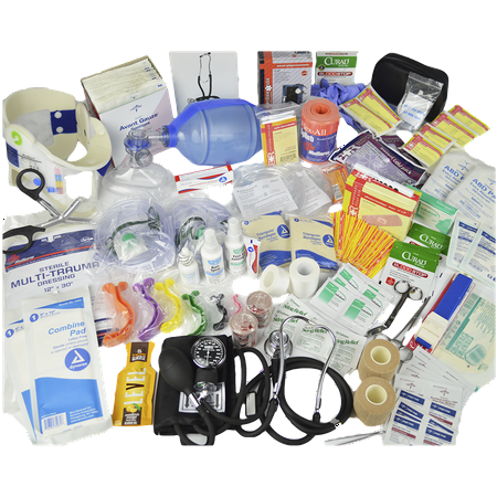 Emt First Responder Lightning X Deluxe Stocked Medical EMS First Aid Responder Trauma EMT Fill Kit LXSMK-C ()