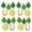 B, variant on Beautynvta 24 Pcs St. Patrick's Day Decorations, Shamrock, Horseshoe and Commemorative Coin Hanging Ornaments with Gold String for Irish Party, Spring Tree, Home & Office Decor