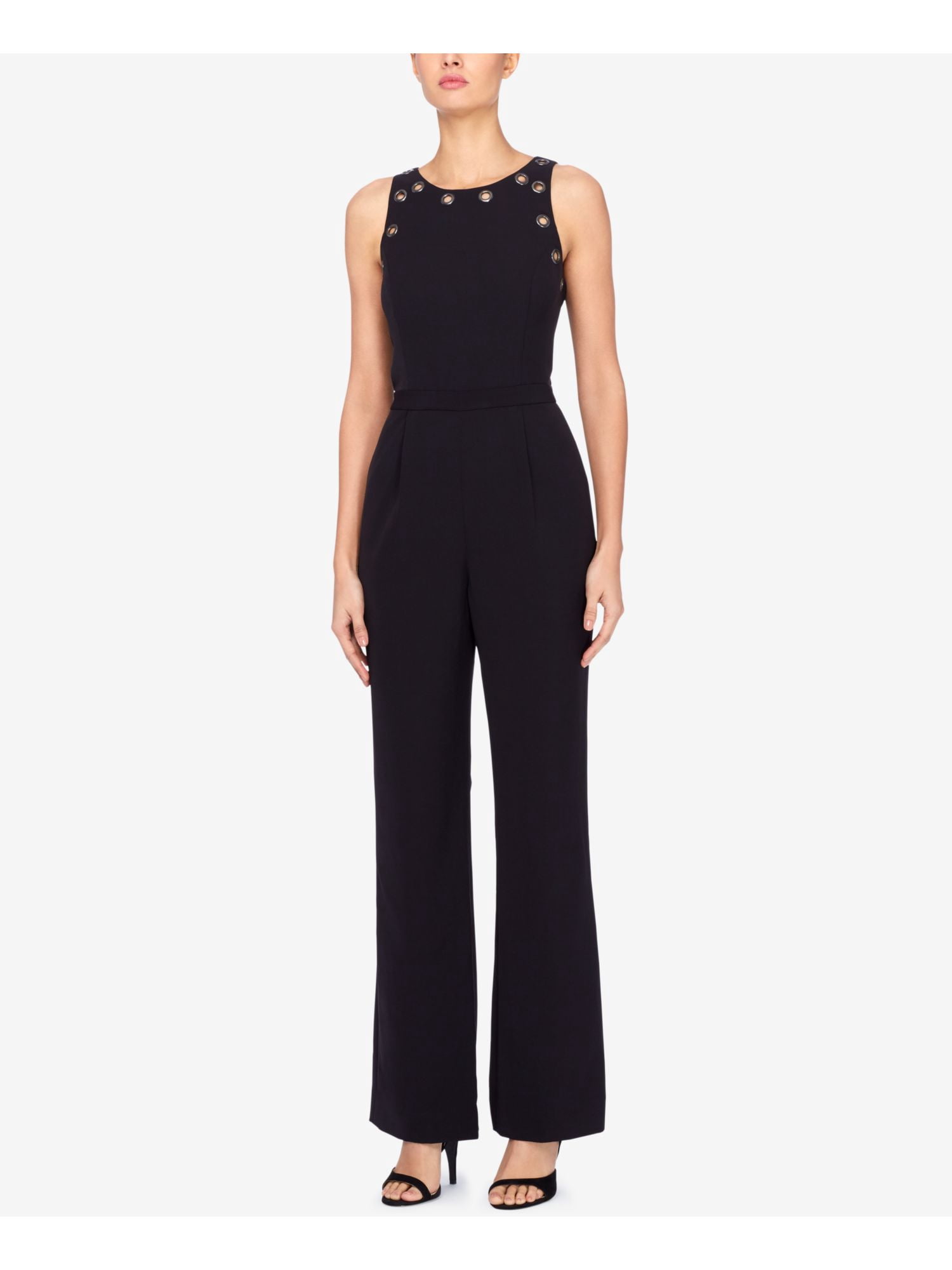 CATHERINE MALANDRINO $318 Women New 1221 Black Embellished Jumpsuit 10 B+B CATHERINE MALANDRINO $318 Women New 1221 Black Embellished Jumpsuit 10 B+B