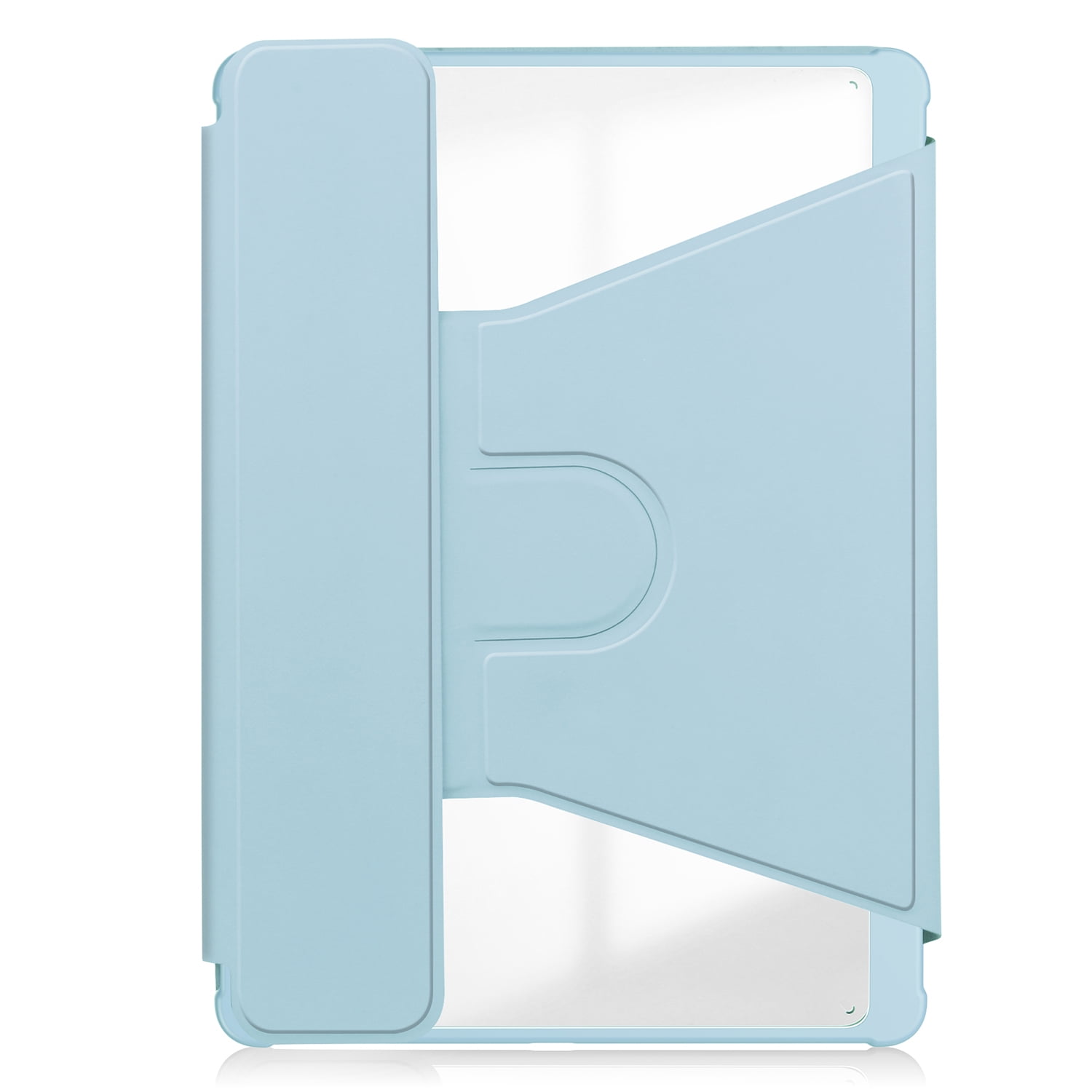 Allytechgroup iPad Pro 11 M4 2024 Case with Pencil Holder, Premium PU Leather Multi Angle Viewing Stand Anti-Scratch Auto Sleep Wake Tablet Case for Apple iPad Pro 11 Inch 2024, Blue
