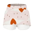 thumbnail image 4 of CPNG Girls Skorts High Waist Athletic Skirts with Shorts Little Girl Casual Heart Print High Waisted Stretchy Sporty Skorts, 4 of 7