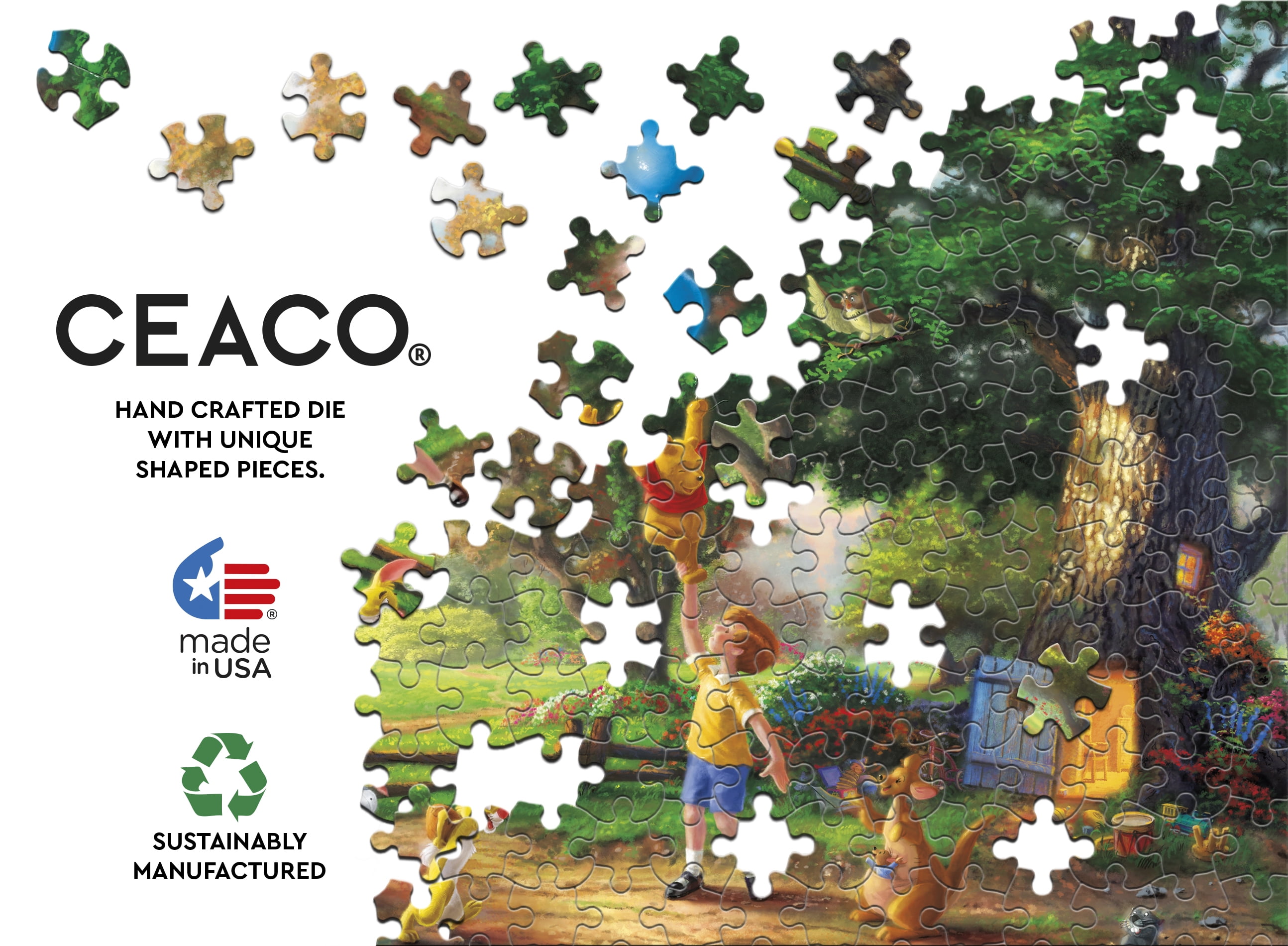 Ceaco 1000 Piece Winnie the Pooh II Interlocking Jigsaw Puzzle