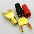 thumbnail image 5 of 32Pcs/16Pairs "Y" "U" Spade Banana Connectors Gold Plated Solderless Fork Speaker Banana Plug Adapter, 5 of 5
