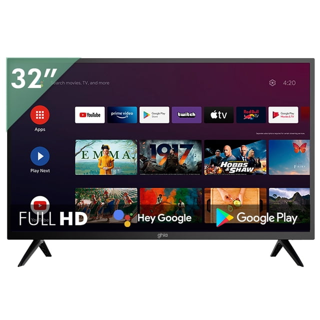 Pantalla Smart TV 32 Pulgadas LED Ghia Full HD G32ATV22 AndroidTV