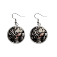 thumbnail image 1 of Jazz Music Street Culture Illustrate Ear Dangle Silver Drop Earring Jewelry Woman, 1 of 3