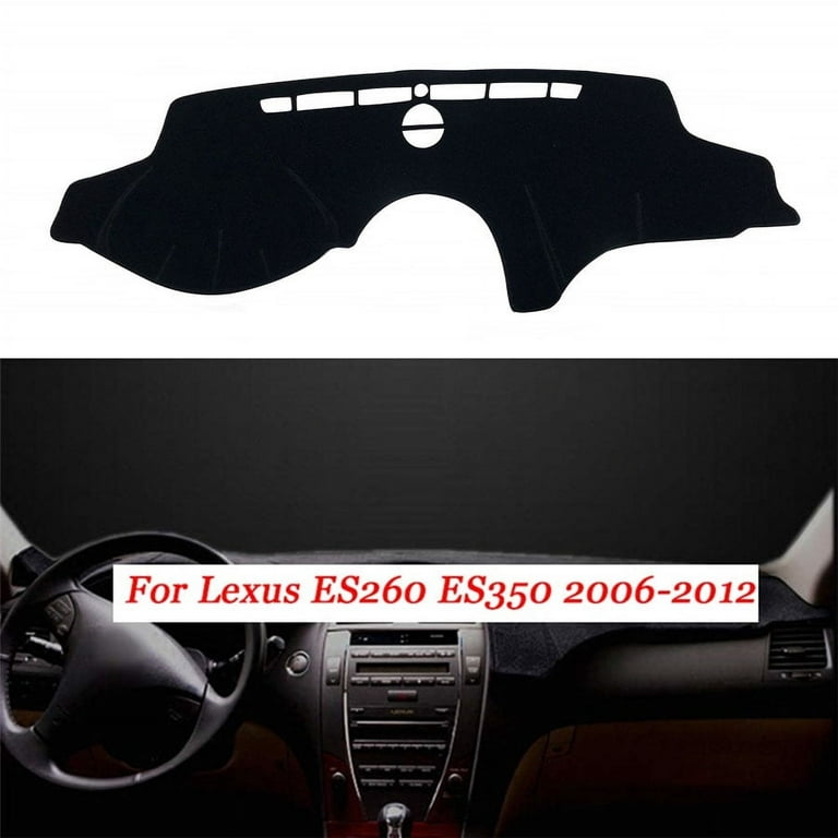 Dash Cover Mat Custom Fit for Lexus ES350 2007-2012, Dashboard Cover Pad Carpet Protector (Black) F117