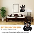 thumbnail image 4 of Reloj De Pared Con Discos De Vinilo, Reloj De Pared De Guitarra Alimentado Por Batería, Reloj De Arte Colgante Decorativo Ampliamente Utilizado Para El Hogar, La Sala De Estar, El Dormitorio Y El Club Speravity HA012903-00, 4 of 6