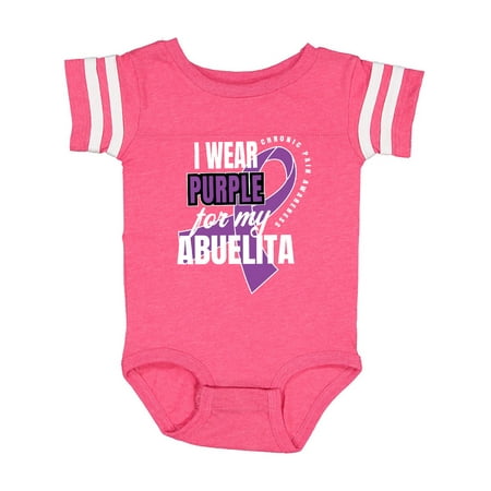 

Inktastic Chronic Pain I Wear Purple For My Abuelita Gift Baby Boy or Baby Girl Bodysuit