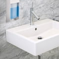 thumbnail image 5 of dispensador europeo de 500 ml, dispensador de jabón para montaje en pared, dispensador de desinfectante, mecanismo de soporte, blanco, 5 of 5