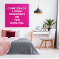 thumbnail image 2 of Stupell Industries Confidence Gorgeous On You Phrase Graphic Art Gallery Wrapped Canvas Print Wall Art, Design by K. Kaufman, 2 of 7