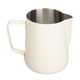 thumbnail image 2 of Taza extraíble de acero inoxidable con forma de flor, jarra para hacer espuma de café con boca puntiaguda para cafetería casera, 600 ml, color blanco, 2 of 10