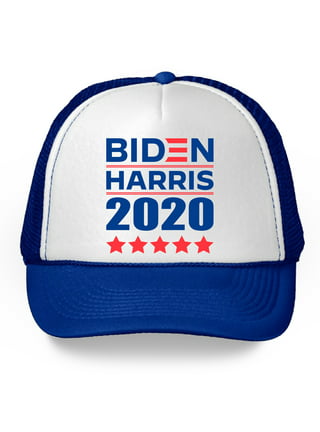 Buy A Man Eat Fish Joe Biden USA American Flag Flat Bill Trucker Hat