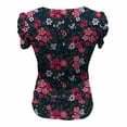 thumbnail image 2 of Blusa George Talla EG Manga Corta Floreada Marino, 2 of 4