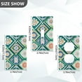 thumbnail image 7 of Yayeee Blank Wall Plate Cover 1-Gang 4.5"x2.7" Home Unused Decorative Outlet, Green Geometric Flowers, 7 of 7