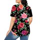thumbnail image 5 of Tops de Ajuste Suelto para las Mujeres de Manga Corta Cuello Redondo Color Sólido, Estante de Imitación de Moda Casual, 5 of 6