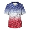 thumbnail image 4 of Birdeem T-Shirt Décontracté à Manches Courtes Col en V Imprimé Mode pour Femmes Grande Taille, 4 of 9