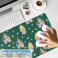 thumbnail image 4 of Long Mouse Pads for Desk,Green Princess Castle Pattern Desk Mats on Top Of Desks, Desk Mouse Pad Extra Large with 3mm Non-Slip Base and Stitched Edge for Gaming,Office,Work,Home 31.5"x15.7", 4 of 6