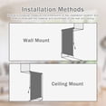thumbnail image 3 of BPS Outdoor Roller Shades Porch Blinds, 5% Openness UV Protection Cordless Solar Fabric Sun Shade for Patio Gazebo Pergola, 4'W x 8'H, Light Gray, 3 of 7