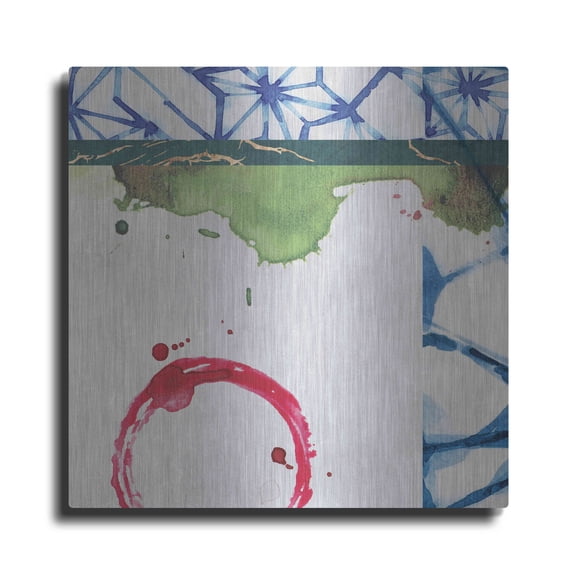 Luxe Metal Art 'Agenais 1' by Louis Duncan-He, Metal Wall Art, 12"x12"