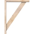 thumbnail image 3 of Ekena Millwork 3 1/2"W x 22"D x 30"H Traditional Block Smooth Bracket w/ Offset Brace, Douglas Fir, 3 of 25