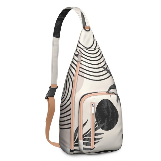 Tribal Rustic Chest Bag - Durable Anti-Theft Sling for Outdoor Adventures