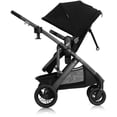 thumbnail image 4 of Sistema de viaje Evenflo Pivot Suite con asiento infantil para automóvil LiteMax con barra antirrebote Dunloe Black, 4 of 5