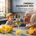 thumbnail image 4 of Lemon Squeezer Stainless Steel, Manual Citrus Press Lemon Lime Squeezer,Metal Lemon Squeezer,Lemon Lime Orange for Kitchen Home Bar, 1 Pack, 4 of 9