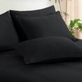 thumbnail image 3 of Aisbo  Queen Comforter Set Seersucker 7 Pieces, All Season Luxury Bed in a Bag for Bedroom, Bedding Set with Comforters, Sheets, Pillowcases & Shams, Black, 3 of 10