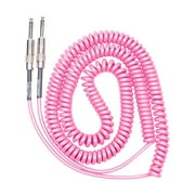 Lava Retro Coil 20 Foot Instrument Cable Straight to Straight Assorted Colors Hot Pink