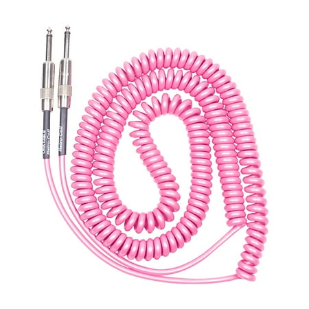 Lava Retro Coil 20 Foot Instrument Cable Straight to Straight Assorted Colors Hot Pink