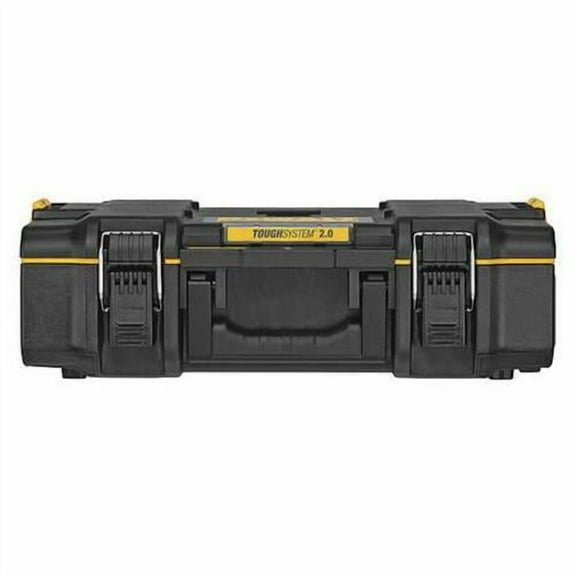 Dewalt ToughSystem 2.0 Tool Box, Plastic, Black, 22 in W x 15 in D x 7 in H