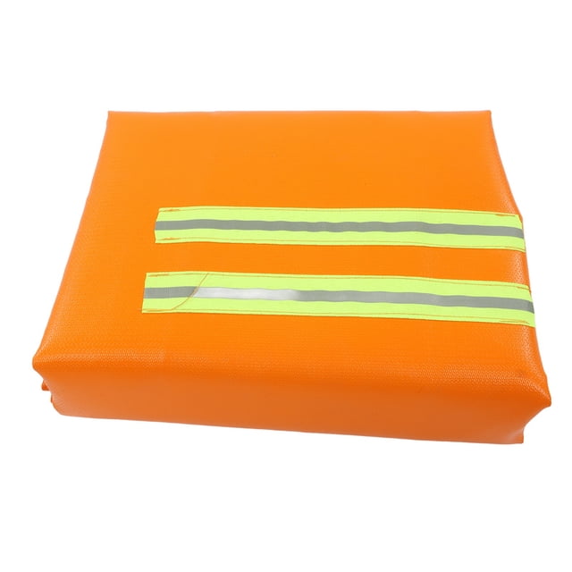 Capa ignífuga de fibra de vidrio, aislamiento térmico de silicona de doble cara, capa con capucha para Escape de incendios con tira luminosa para adultos